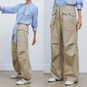 NEW ME+EM Cotton Parachute Pant